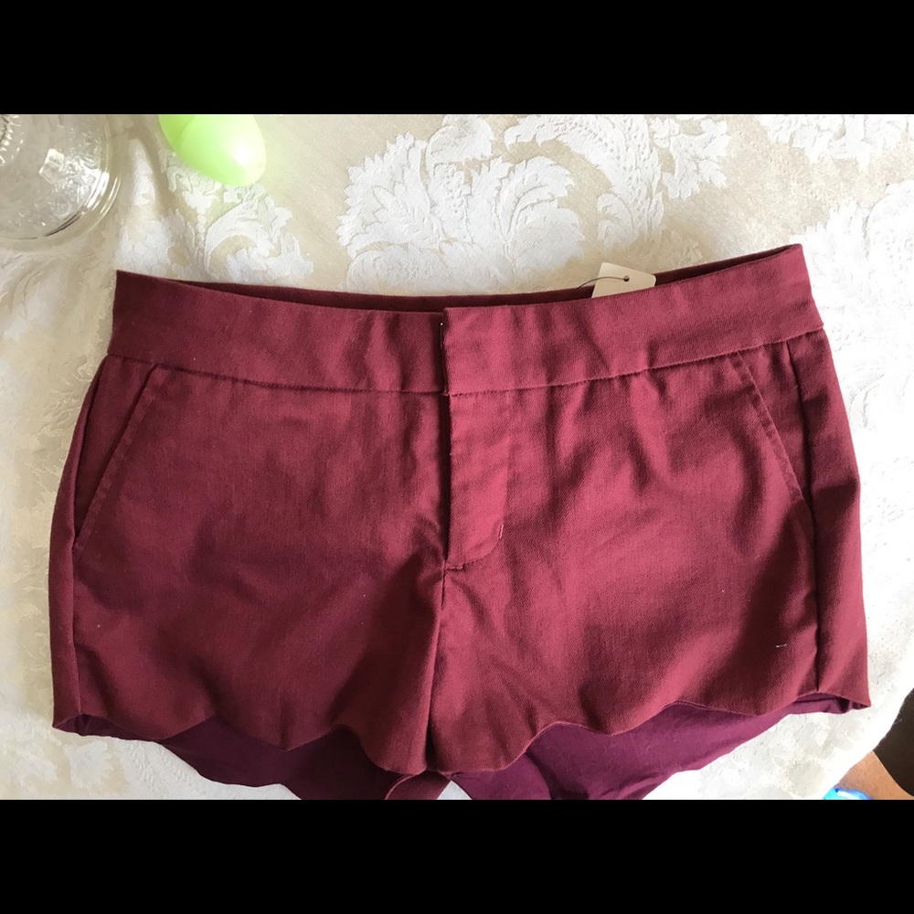 Maroon shorts